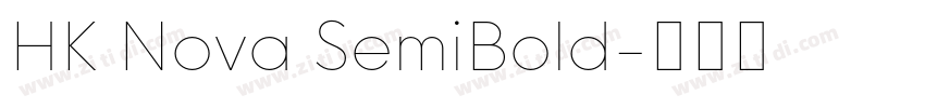 HK Nova SemiBold字体转换